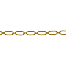 Load image into Gallery viewer, Chain by Foot. 14kt Gold Filled 1.7mm Width by 2.3mm Length Smaller Smooth Oval Link Connected to 2.4mm Width by 5.5mm Length Larger Flat Oval Link, Long and Short Chain. Price per: 1 Foot.
