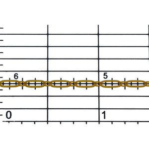 14kt Gold Filled 1.7mm Width by 2.3mm Length Smaller Smooth Oval Link Connected to 2.4mm Width by 5.5mm Length Larger Flat Oval Link, Long and Short Chain. Price per: 1 Foot.