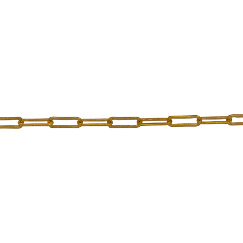 Chain by Foot. 14kt Gold Filled 2.0mm Width by 5.4mm Length, Flat Elonagted Cable Chain. Price per: 1 Foot.