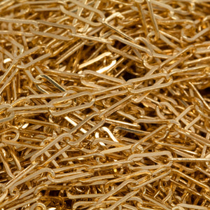 14kt Gold Filled 2.0mm Width by 5.4mm Length, Flat Elonagted Cable Chain. Price per: 1 Foot.