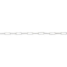 Load image into Gallery viewer, Chain by Foot. Sterling Silver 1.8mm Width by 5.4mm Length, Corrugated Elonagted Cable Chain. Price per: 1 Foot.
