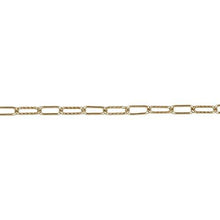 Load image into Gallery viewer, 14kt Gold Filled 2.2mm Width by 5.3mm Length, Smooth And Corrugated Elongated Cable Chain. Price per: 1 Foot.
