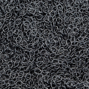 Sterling Silver Black Diamond Finish 1.4mm Width by 1.9mm Length, Smooth Cable Chain. Price per: 1 Foot.