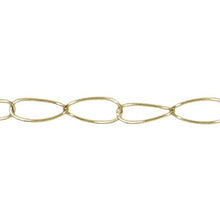 Load image into Gallery viewer, 14kt Gold Filled 7.45mm width by 14.50mm length, Curb Chain. Price per: 1 Foot.
