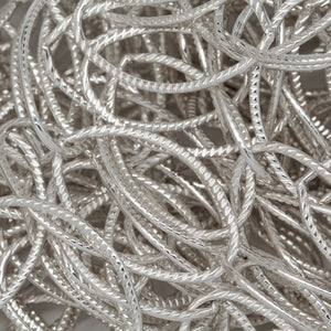 Sterling Silver 13.0mm Width by 21.0mm Length, Corrugated Oval Cable Chain. Price per: 1 Foot.