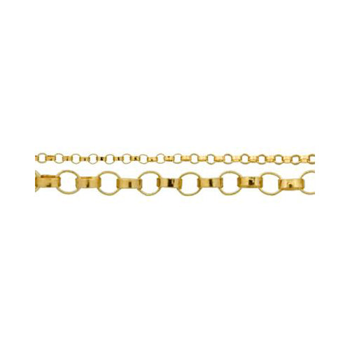 14kt Gold Filled 1.28mm width / length Rolo Chain. Price per: 1 Foot.