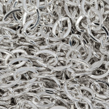 Load image into Gallery viewer, Sterling Silver 3.9mm Width by 5.4mm Length, Flat Cable Chain. Price per: 1 Foot.
