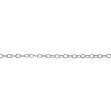Load image into Gallery viewer, Chain by Foot. Sterling Silver 1.46mm Width by 1.86mm Length, Flat Cable Chain. Price per: 1 Foot.
