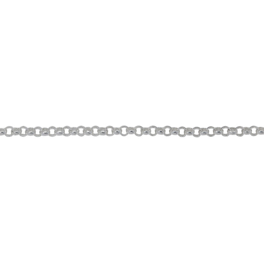Sterling Silver 1.28mm Width / Length, Rolo Chain. Price per: 1 Foot.