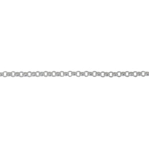 Sterling Silver 1.61mm Width / Length, Rolo Chain. Price per: 1 Foot.