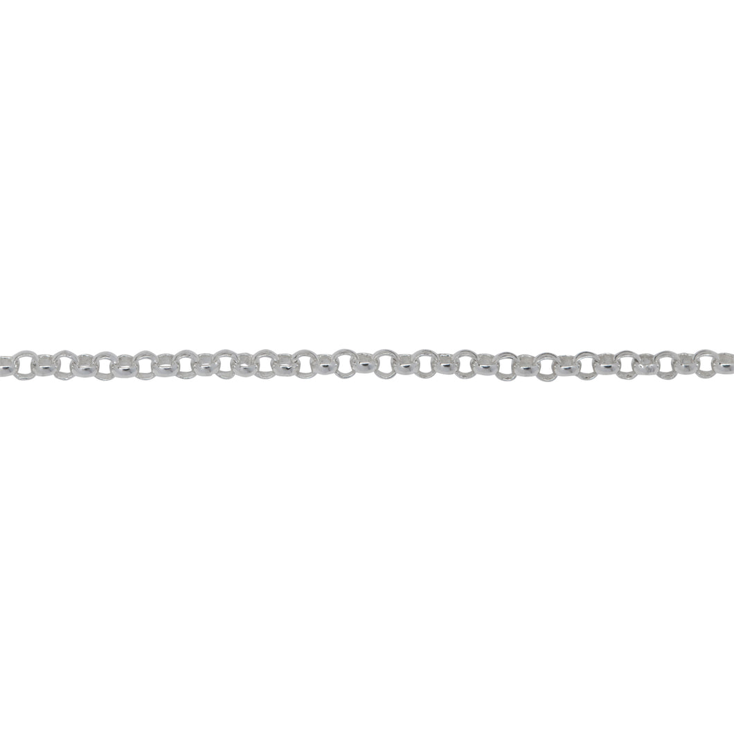 Sterling Silver 1.61mm Width / Length, Rolo Chain. Price per: 1 Foot.