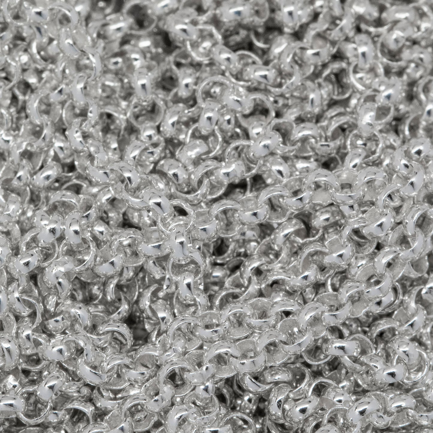 Sterling Silver 1.61mm Width / Length, Rolo Chain. Price per: 1 Foot.