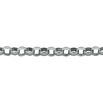 Sterling Silver 1.61mm Width / Length, Rolo Chain. Price per: 1 Foot.