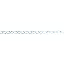 Load image into Gallery viewer, Sterling Silver 2.1mm Width by 3.1mm Length, Smooth Cable Chain. Price per: 1 Foot.
