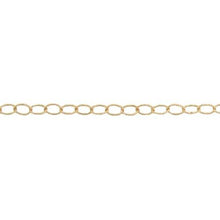 Load image into Gallery viewer, 14kt Gold Filled 2.1mm Width by 3.1mm Length, Smooth Cable Chain. Price per: 1 Foot.
