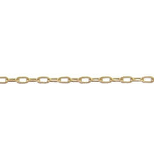 Load image into Gallery viewer, 14kt Gold Filled 1.0mm width by 1.6mm length, Flat Elongated Cable Chain. Price per: 1 Foot.
