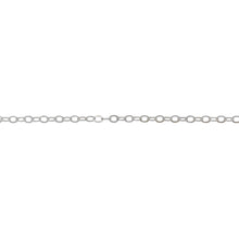 Load image into Gallery viewer, Chain by Foot. Sterling Silver 1.5mm Width by 2.0mm Length, Flat Cable Chain. Price per: 1 Foot.
