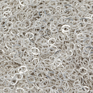 Sterling Silver 1.5mm Width by 2.0mm Length, Flat Cable Chain. Price per: 1 Foot.