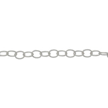 Load image into Gallery viewer, Sterling Silver 3.6mm width by 4.6mm length, Twisted Cable Chain. Price per: 1 Foot.
