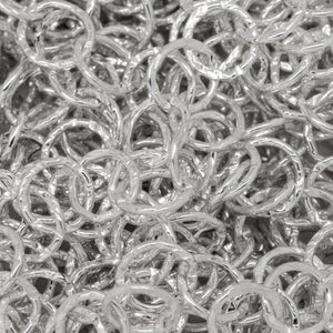 Sterling Silver 5.00mm Width / Length Hammered Wire, Circle Chain. Price per: 1 Foot.