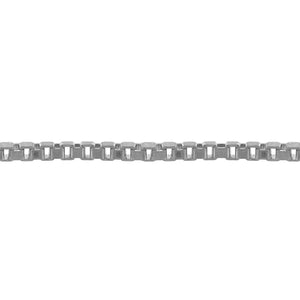 Sterling Silver 1.5mm Width / Length, Box Chain. Price per: 1 Foot.