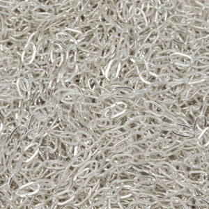 Sterling Silver 1.06mm Width 2.0mm Length, Flat Elongated Cable Chain. Price per: 1 Foot.