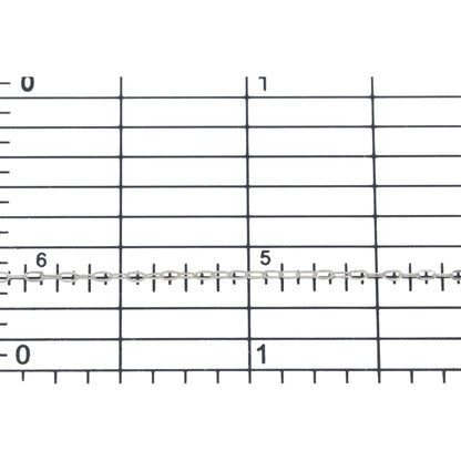 Sterling Silver 1.06mm Width 2.0mm Length, Flat Elongated Cable Chain. Price per: 1 Foot.