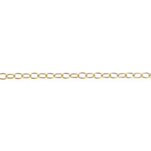 Load image into Gallery viewer, 14kt Gold Filled 0.90mm Width by 1.7mm Length, Smooth Elongated Cable Chain. Price per: 1 Foot.
