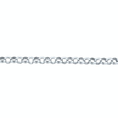Sterling Silver 2.0mm Width / Length, Rolo Chain. Price per: 1 Foot.