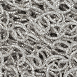 Sterling Silver 5.1mm Width by 7.1mm Length, Textured Cable Chain. Price per: 1 Foot.