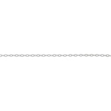 Load image into Gallery viewer, Chain by Foot. Sterling Silver 1.0mm Width by 1.8mm Length, Flat Cable Chain. Price per: 1 Foot.
