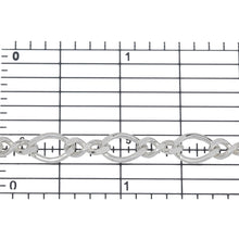 Load image into Gallery viewer, Sterling Silver 6.6mm Width by 9.8mm Length Flat Oval Curb Link Connected To 4.2mm Width by 9.7mm Length Figure 8 Link, Figure 8 Chain. Price per: 1 Foot.
