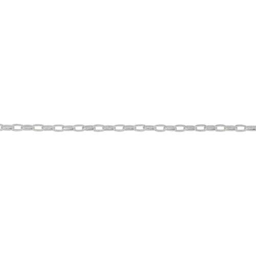 Chain by Foot. Sterling Silver 1.5mm Width by 2.9mm Length, Oval Rolo Chain. Price per: 1 Foot.