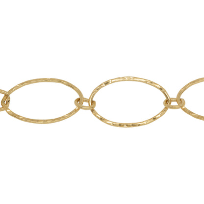14kt Gold Filled 12.2mm Width by 20.3mm Length,Price per: 1 Foot.