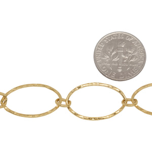 14kt Gold Filled 12.2mm Width by 20.3mm Length,Price per: 1 Foot.