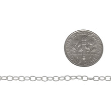 Load image into Gallery viewer, Sterling Silver 2.5mm Width by 3.5mm Length, Twisted Cable Chain. Price per: 1 Foot.
