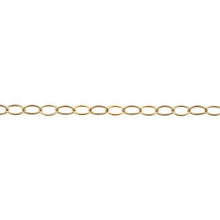 Load image into Gallery viewer, 14kt Gold Filled 2.27mm Width by 3.65mm Length, Flat Cable Chain. Price per: 1 Foot.
