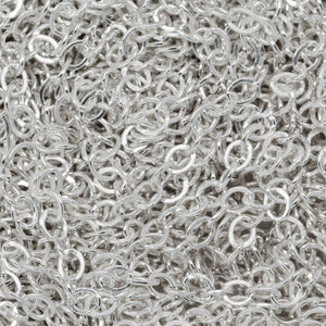 Sterling Silver 1.72mm Width by 2.22mm Length, Flat Cable Chain. Price per: 1 Foot.