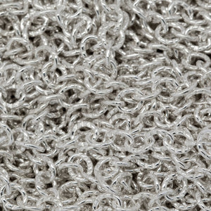 Sterling Silver 2.5mm Width by 3.1mm Length, Corrugated Cable Chain. Price per: 1 Foot.