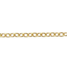 Load image into Gallery viewer, 14kt Gold Filled 2.5mm Width by 3.1mm Length, Corrugated Cable Chain. Price per: 1 Foot.
