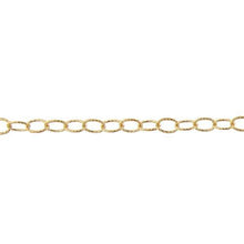 Load image into Gallery viewer, 14kt Gold Filled 3.71mm Width by 4.70mm Length, Corrugated Cable Chain. Price per: 1 Foot.
