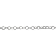 Load image into Gallery viewer, Chain by Foot. Sterling Silver 2.98mm Width by 3.57mm Length, Twisted Cable Chain. Price per: 1 Foot.

