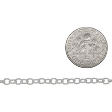 Load image into Gallery viewer, Sterling Silver 2.98mm Width by 3.57mm Length, Twisted Cable Chain. Price per: 1 Foot.
