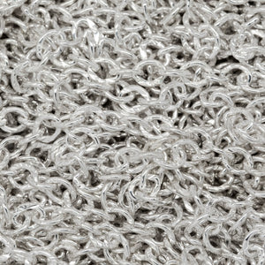 Sterling Silver 2.17mm Width by 2.83mm Length, Corrugated Cable Chain. Price per: 1 Foot.