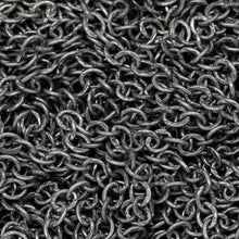 Load image into Gallery viewer, Sterling Silver Oxidized 2.17mm Width by 2.83mm Length, Corrugated Cable Chain. Price per: 1 Foot.
