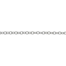 Load image into Gallery viewer, Chain by Foot. Sterling Silver 2.1mm Width by 2.8mm Length, Smooth Cable Chain. Price per: 1 Foot.
