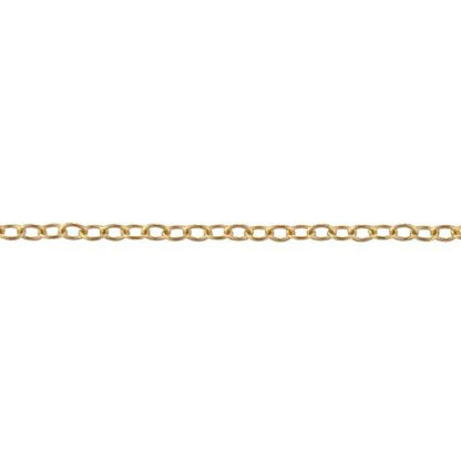 14kt Gold Filled 2.1mm Width by 2.8mm Length, Smooth Cable Chain. Price per: 1 Foot.