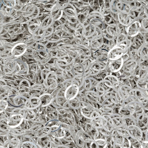 Sterling Silver 1.6mm Width by 2.4mm Length, Flat Cable Chain. Price per: 1 Foot.