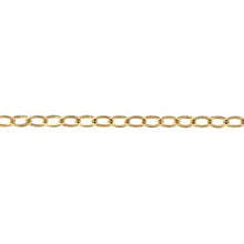 Load image into Gallery viewer, 14kt Gold Filled 1.6mm Width by 2.4mm Length, Flat Cable Chain. Price per: 1 Foot.
