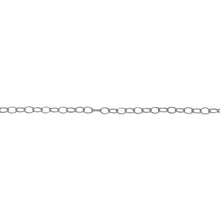 Load image into Gallery viewer, Chain by Foot. Sterling Silver 1.4mm Width by 2.1mm Length, Smooth Cable Chain. Price per: 1 Foot.

